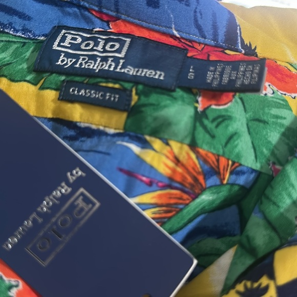 NWT Polo Ralph Lauren Classic Fit Tropical-Print Camp Shirt - Picture 12 of 12
